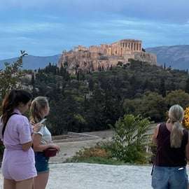 Atene: tour panoramico di 2 ore in bicicletta elettrica dopo il tramonto