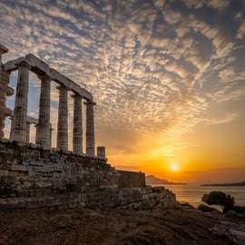 Tour privato con guida autorizzata al tramonto a Sounio e sulla Riviera Ateniese