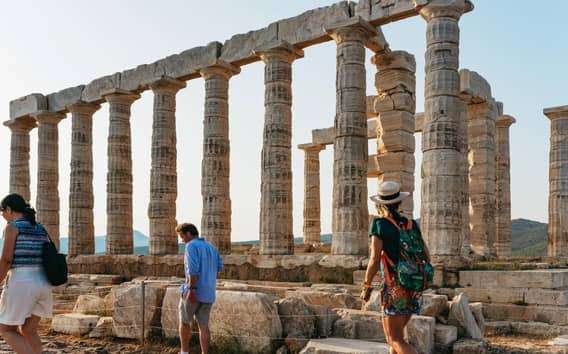 Atene: Scoprire Capo Sounion e il Tempio di Poseidone al tramonto