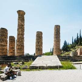 Atene: Tour guidato del museo e della mitologia di Delfi