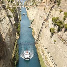 Da Atene: Escursione all'antica Corinto con guida al canale e VR