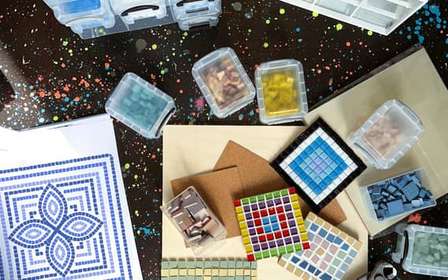 Atene: laboratorio di mosaico nel quartiere di Gazi