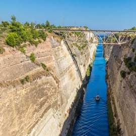 Da Atene: Escursione all'antica Corinto con guida al canale e VR
