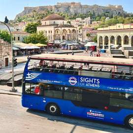 Atene, Pireo e costa: Autobus blu Hop-on Hop-off