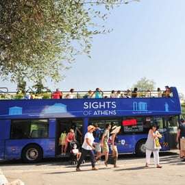 Atene: Tour in autobus Hop-on Hop-off e tour al tramonto di Capo Sounion