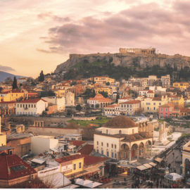 Atene: tour guidato a piedi con vista sull'Acropoli