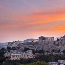 Atene: tour al tramonto dell'Acropoli e del Partenone
