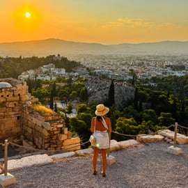 Atene: tour guidato dell'Acropoli al tramonto e passeggiata sulle colline della democrazia