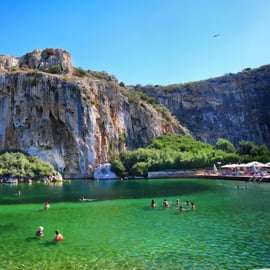 Da Atene: Tour delle terme del lago di Vouliagmeni e del Tempio di Poseidone