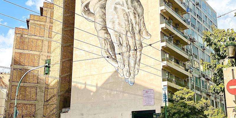Mural Praying Hands