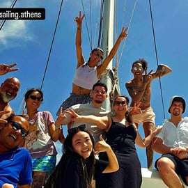 Atene: Tour in catamarano della Riviera con pasto e bevande